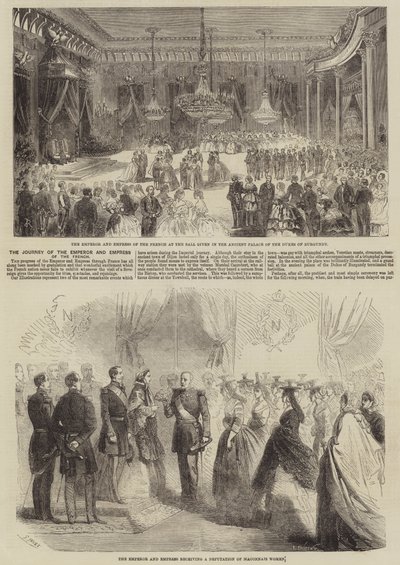 El Viaje del Emperador y la Emperatriz de Francia de Gustave Janet